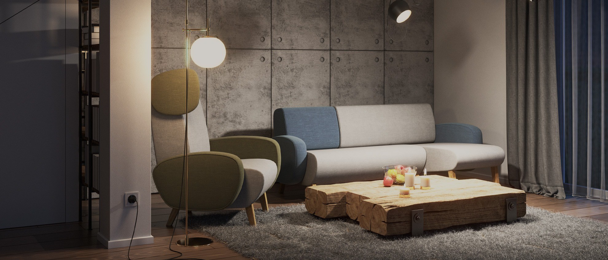 Kurs Projekt i wizualizacje apartamentu (SketchUp + V-Ray)